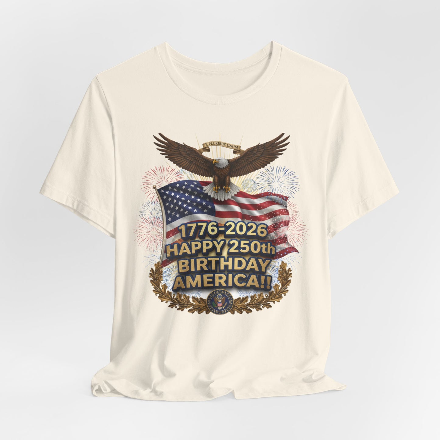 Happy 250th Birthday America T-Shirt – 1776-2026 Patriotic Eagle Flag Tee