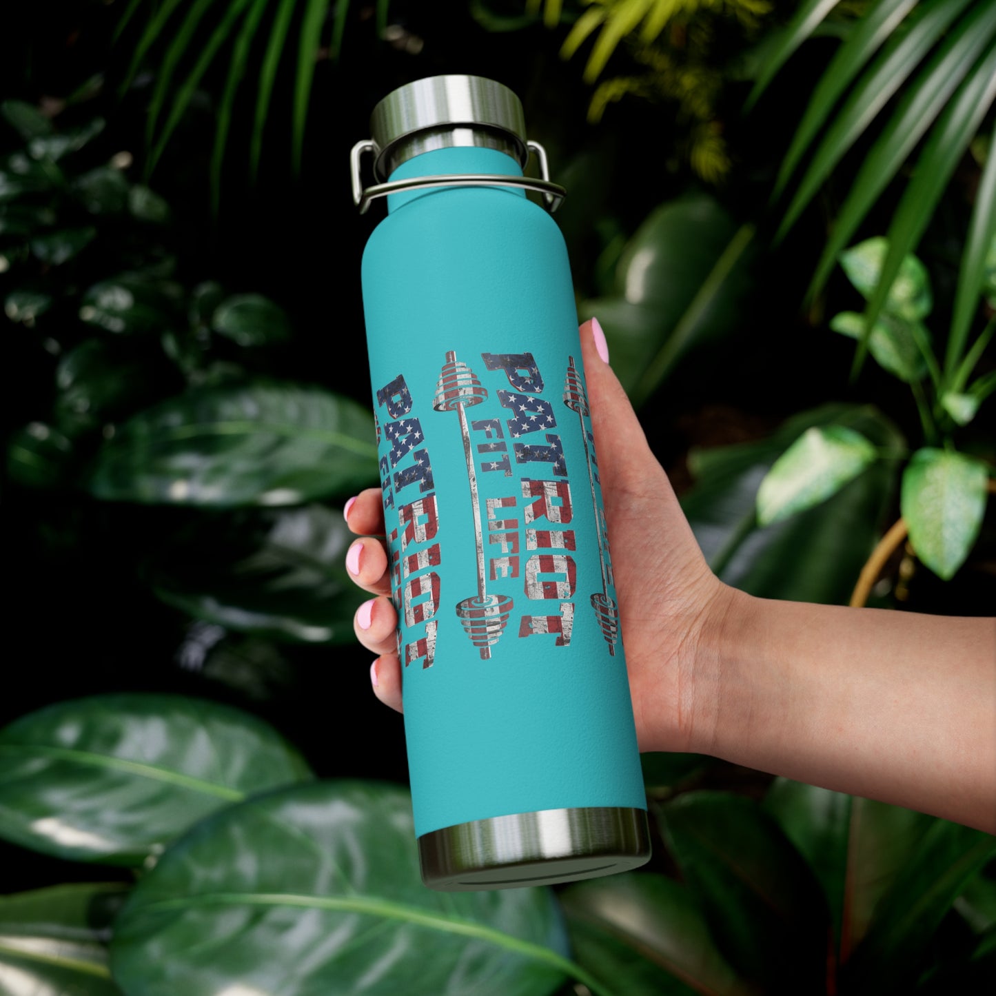 Patriot Fit Life 22oz Copper Insulated Bottle | American Flag Water Bottle