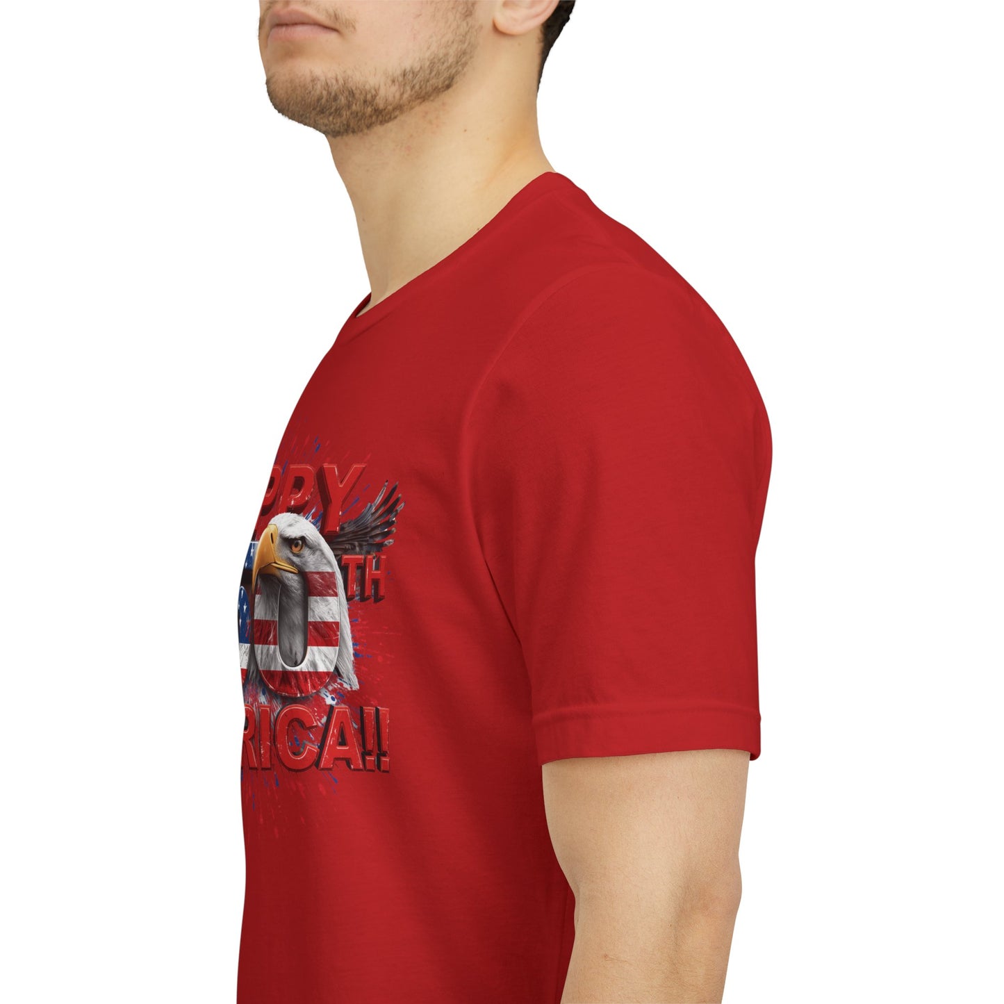 Happy 250th Birthday America T-Shirt | Patriotic Bald Eagle 4th of July Tee | 1776-2026 | XS-4XL