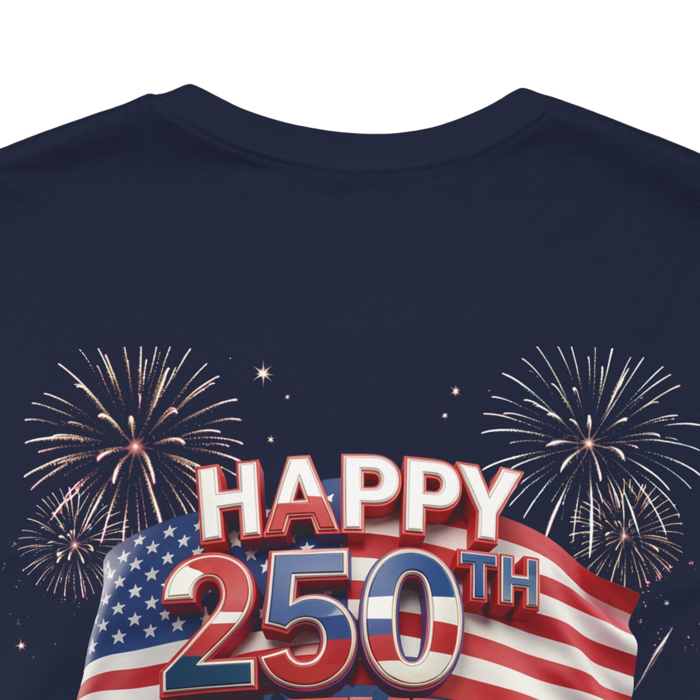Happy 250th Birthday America Fireworks Eagle T-Shirt | July 4th