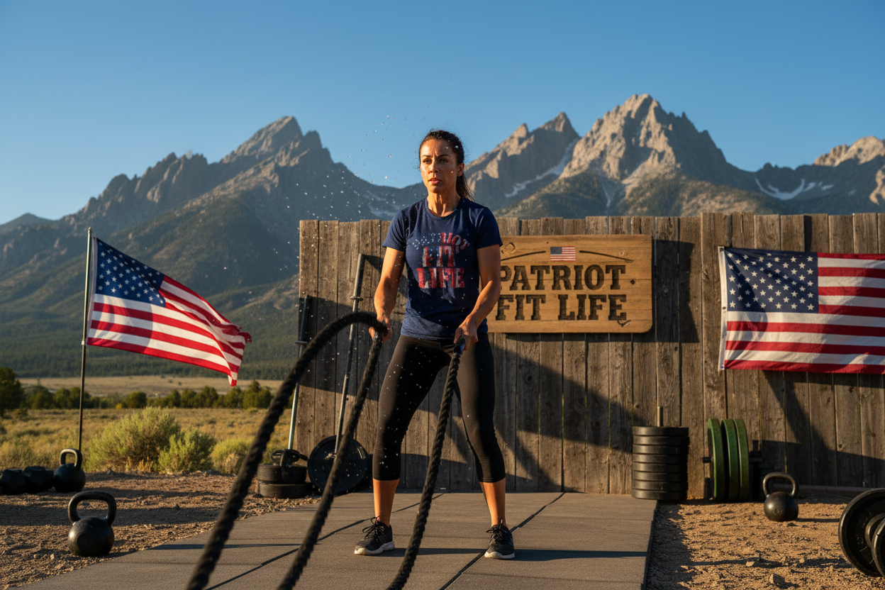 Patriot Fit Life T-Shirt - American Flag Gym Tee