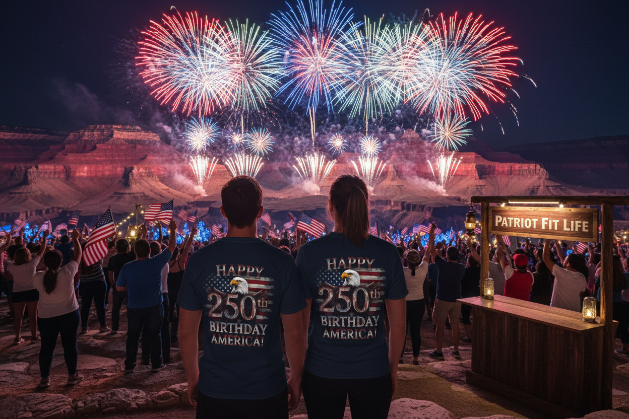 Happy 250th Birthday America T-Shirt | Patriotic Eagle & Flag Tee | 1776–2026