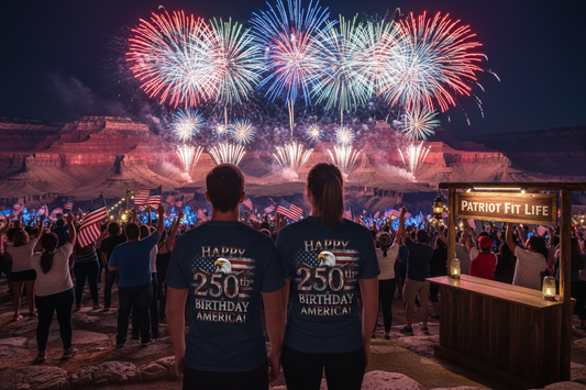 Happy 250th Birthday America T-Shirt | Patriotic Eagle & Flag Tee | 1776–2026