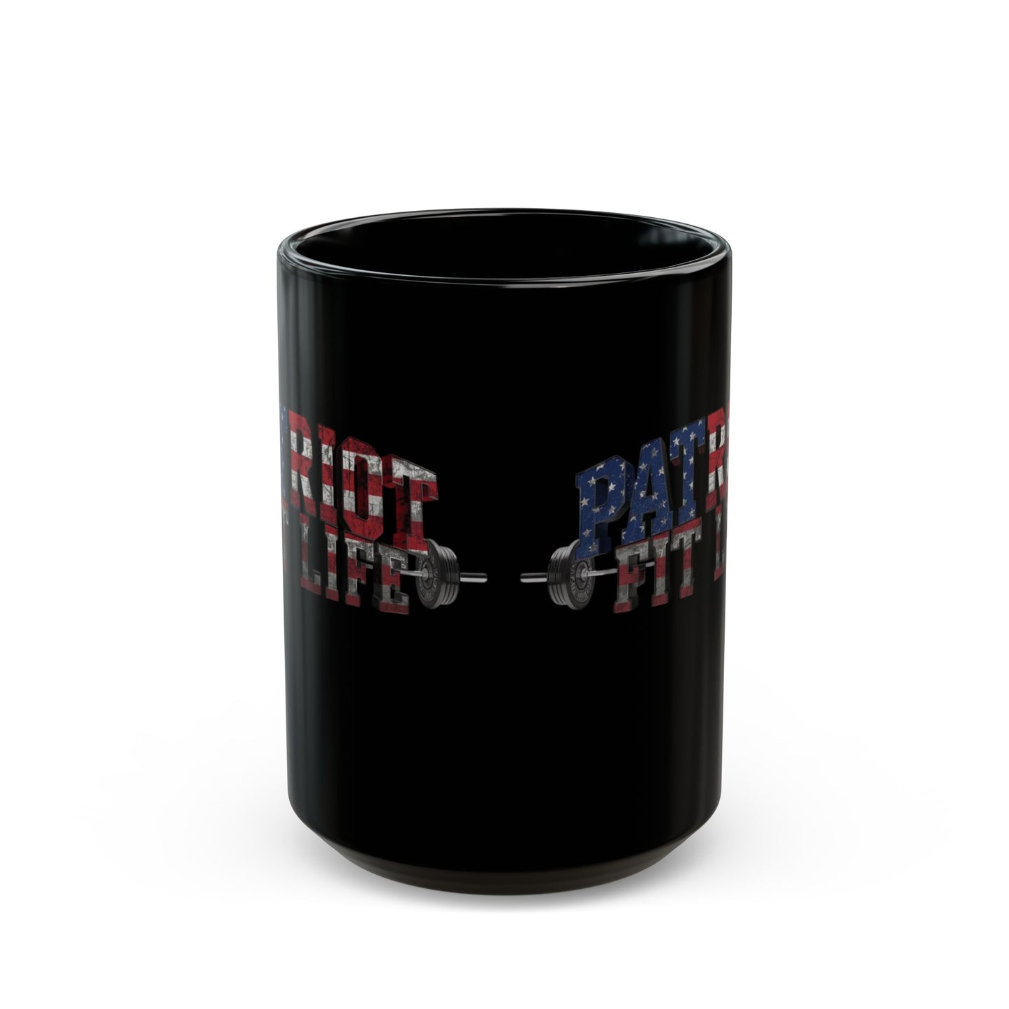 Patriot Fit Life Mug | American Flag Weightlifting Coffee Cup