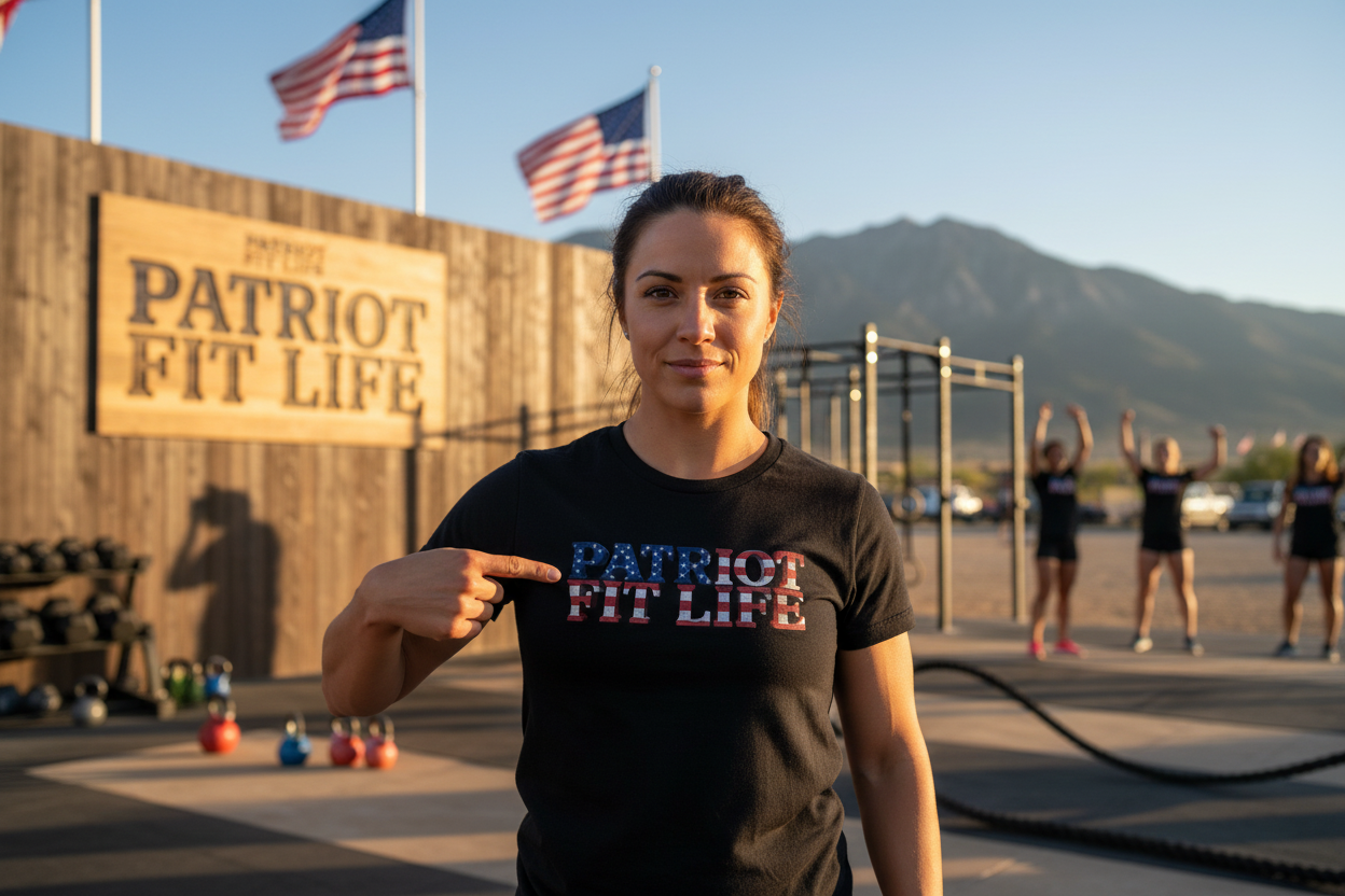 Patriot Fit Life American Flag T-Shirt | Lightweight Fitness Tee