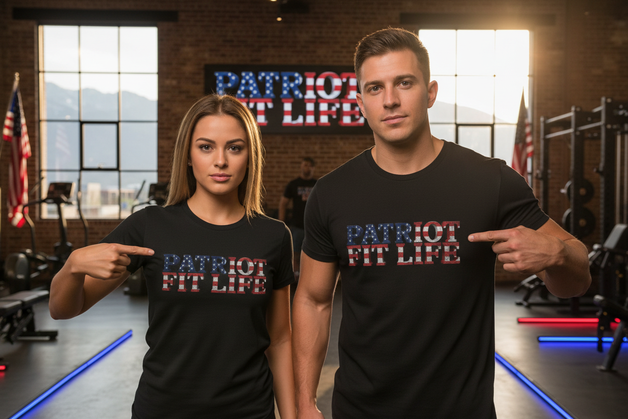Patriot Fit Life American Flag T-Shirt | Lightweight Fitness Tee