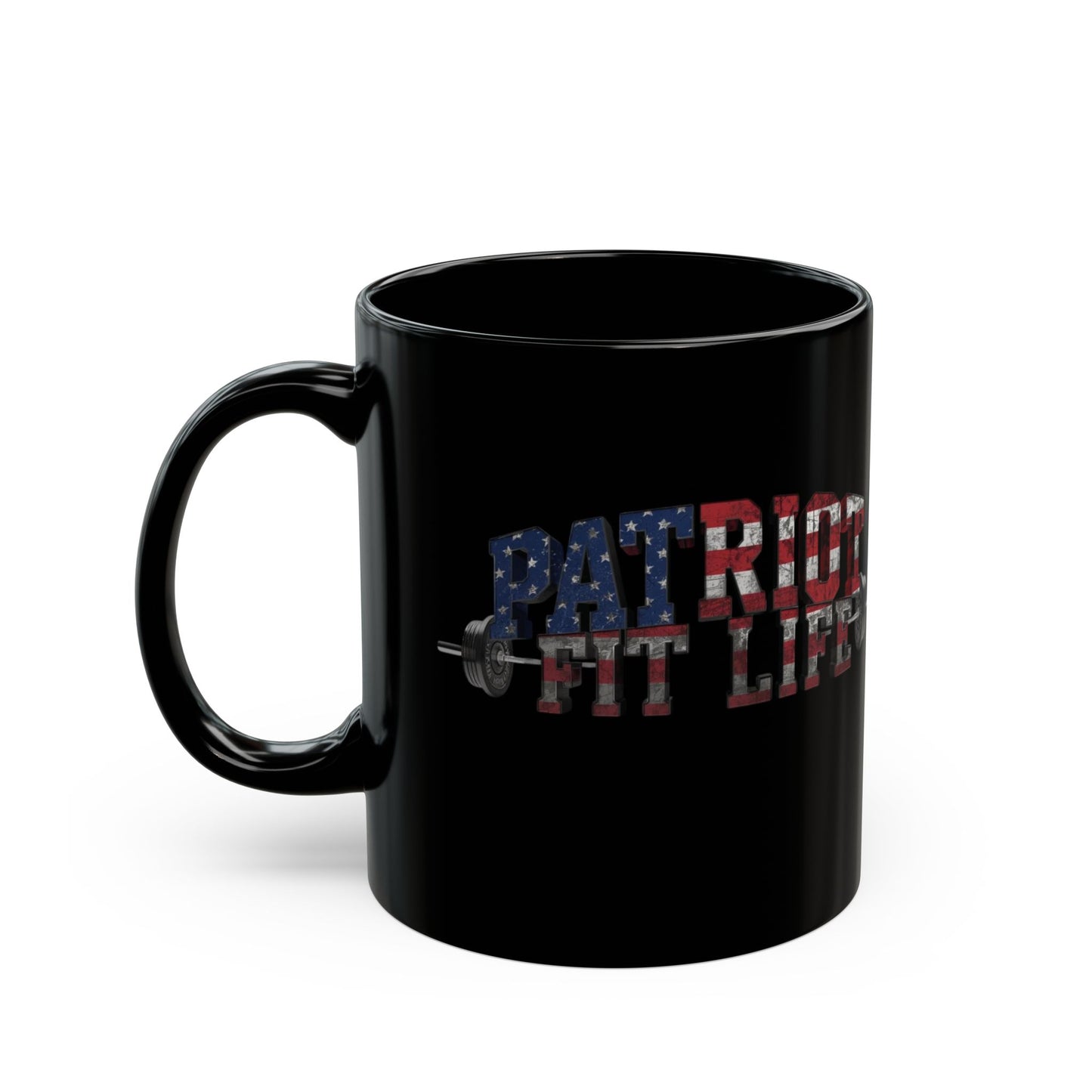 Patriot Fit Life Mug | American Flag Weightlifting Coffee Cup
