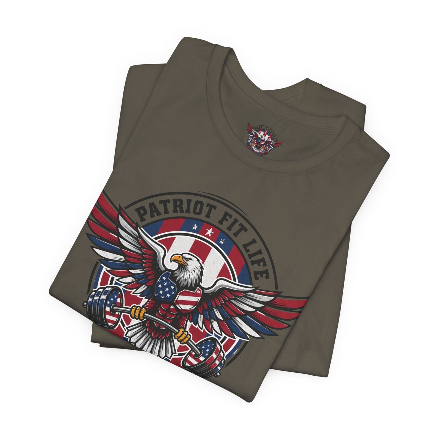 Patriot Fit Life Eagle T-Shirt | American Flag Fitness Tee