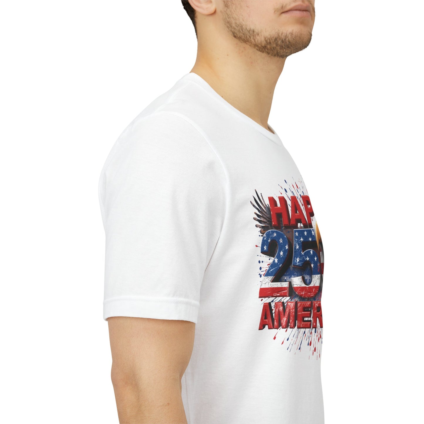 Happy 250th Birthday America T-Shirt | Patriotic Bald Eagle 4th of July Tee | 1776-2026 | XS-4XL