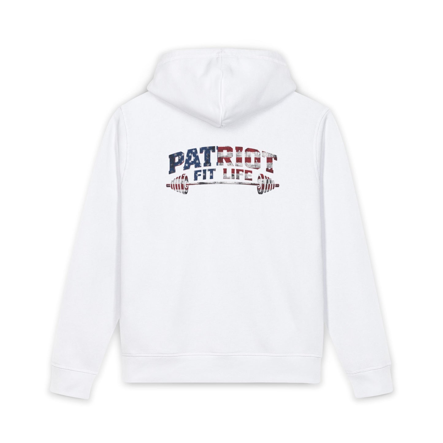 Patriot Fit Life Hoodie | American Flag Barbell Gym Hoodie