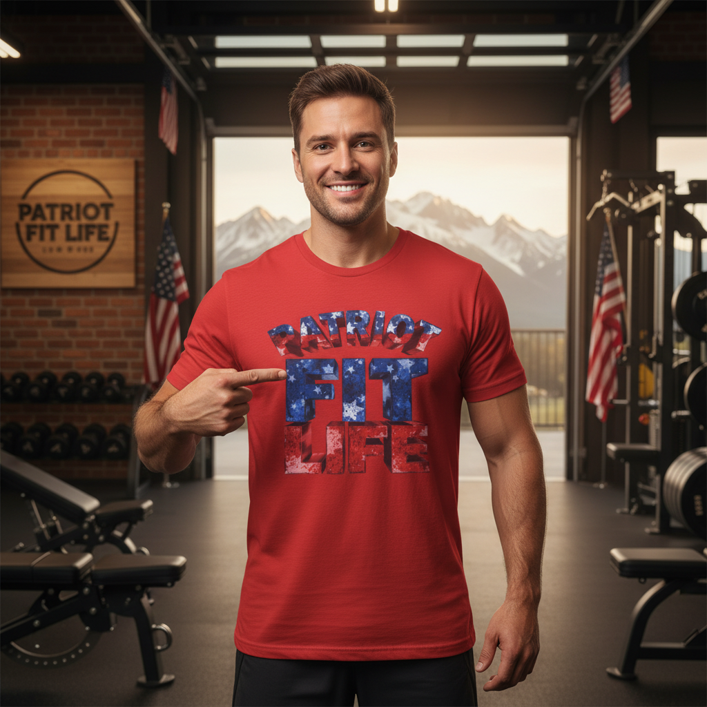 Patriot Fit Life T-Shirt - American Flag Fitness Tee
