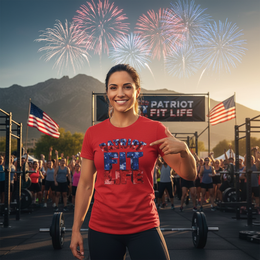 Patriot Fit Life T-Shirt - American Flag Fitness Tee