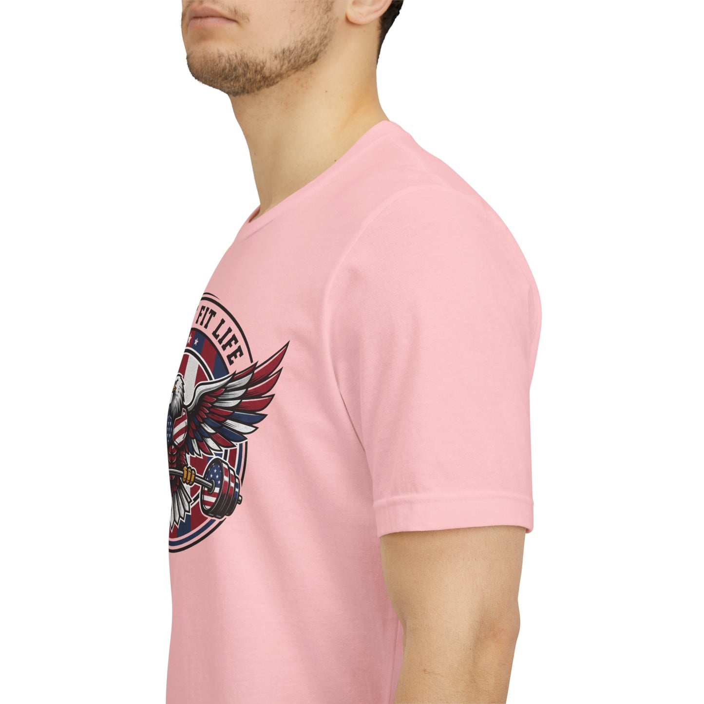 Patriot Fit Life Eagle T-Shirt | American Flag Fitness Tee