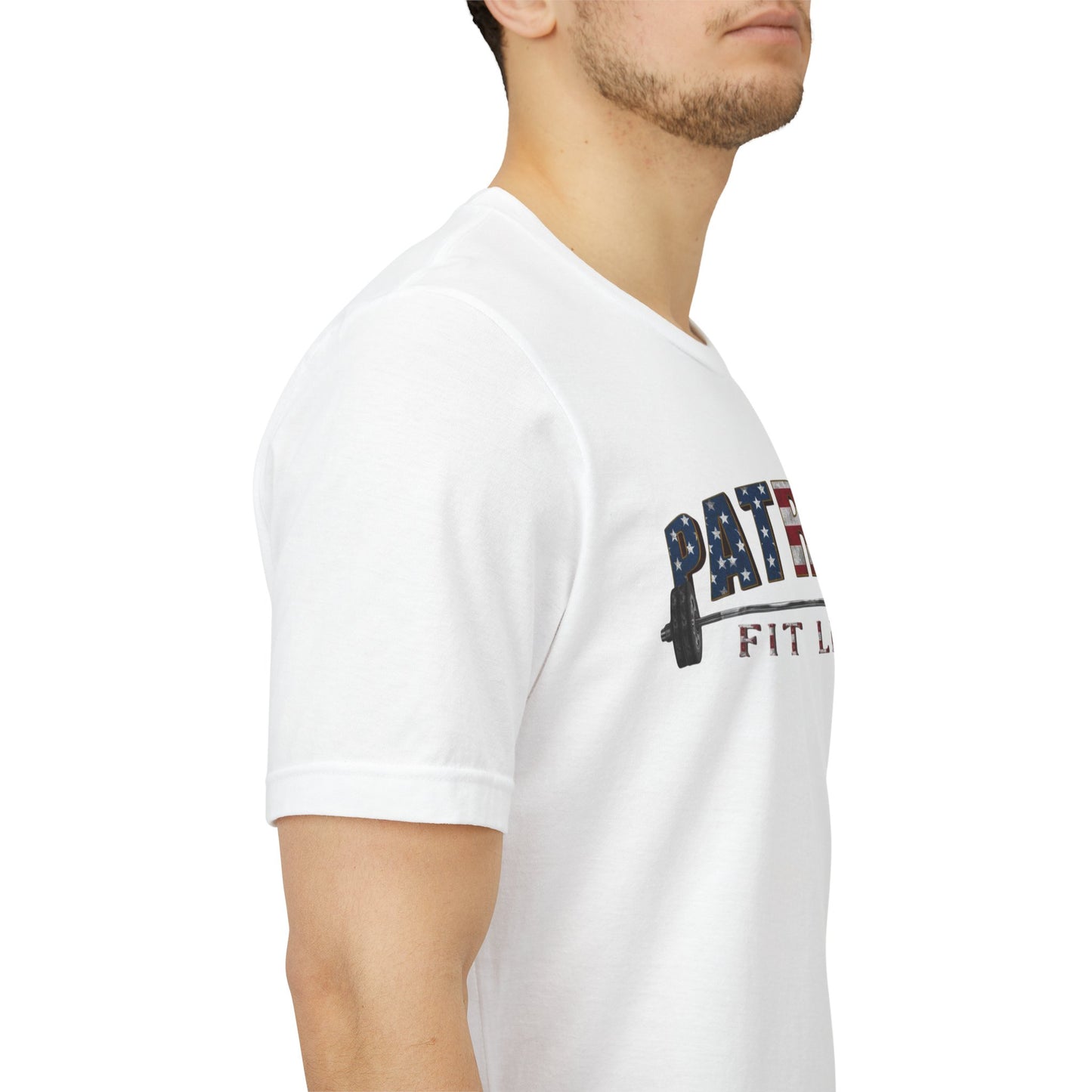 Patriot Fit Life T-Shirt | American Flag Weightlifting Gym Tee