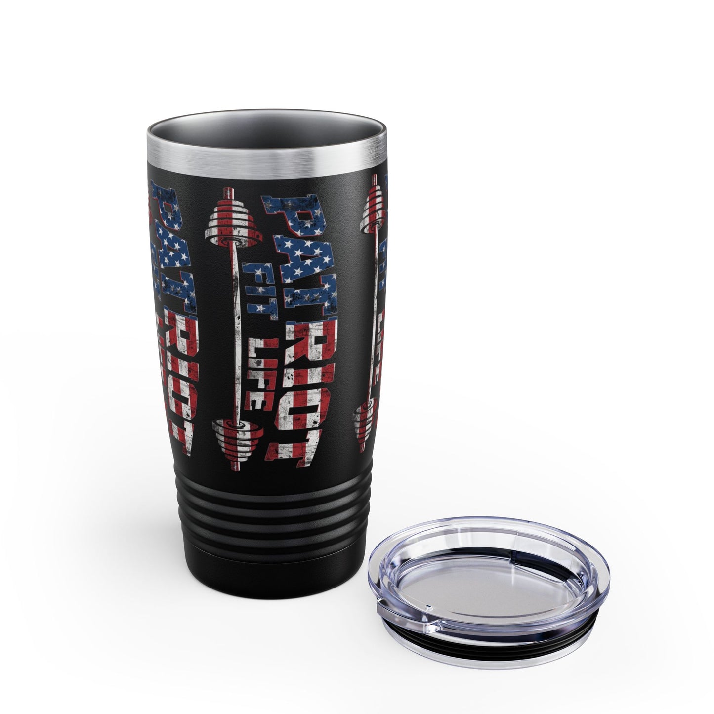 Patriot Fit Life 20oz Ringneck Tumbler  American Flag Insulated Travel Mug