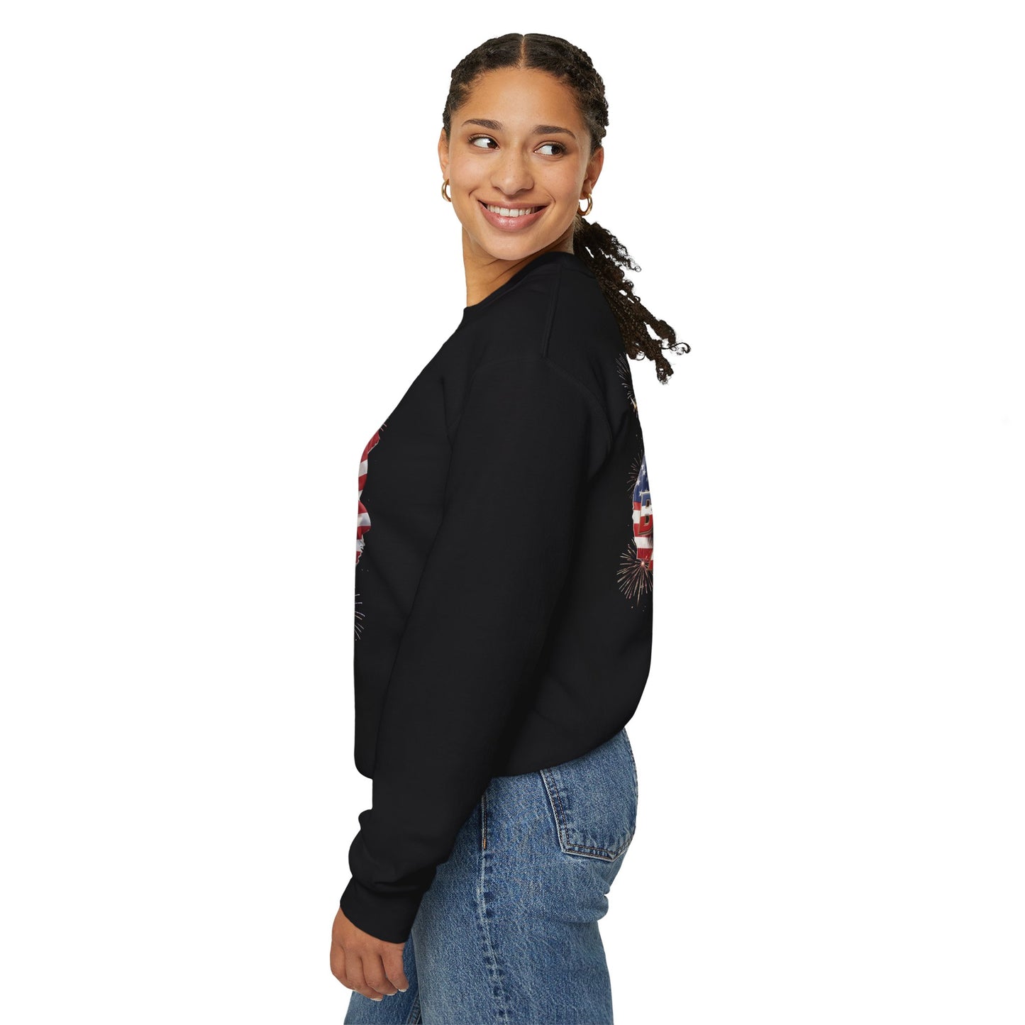 Happy 250th Birthday America Sweatshirt - Patriotic Crewneck with Flag & Eagle | Unisex