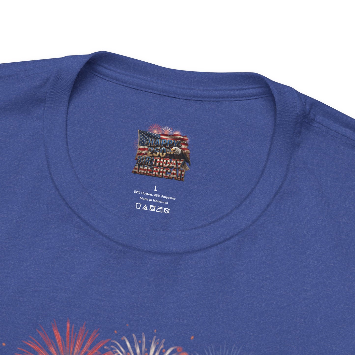 Happy 250th Birthday America T-Shirt | Patriotic Bald Eagle & Flag Tee | July 4th 2026 | 1776–2026
