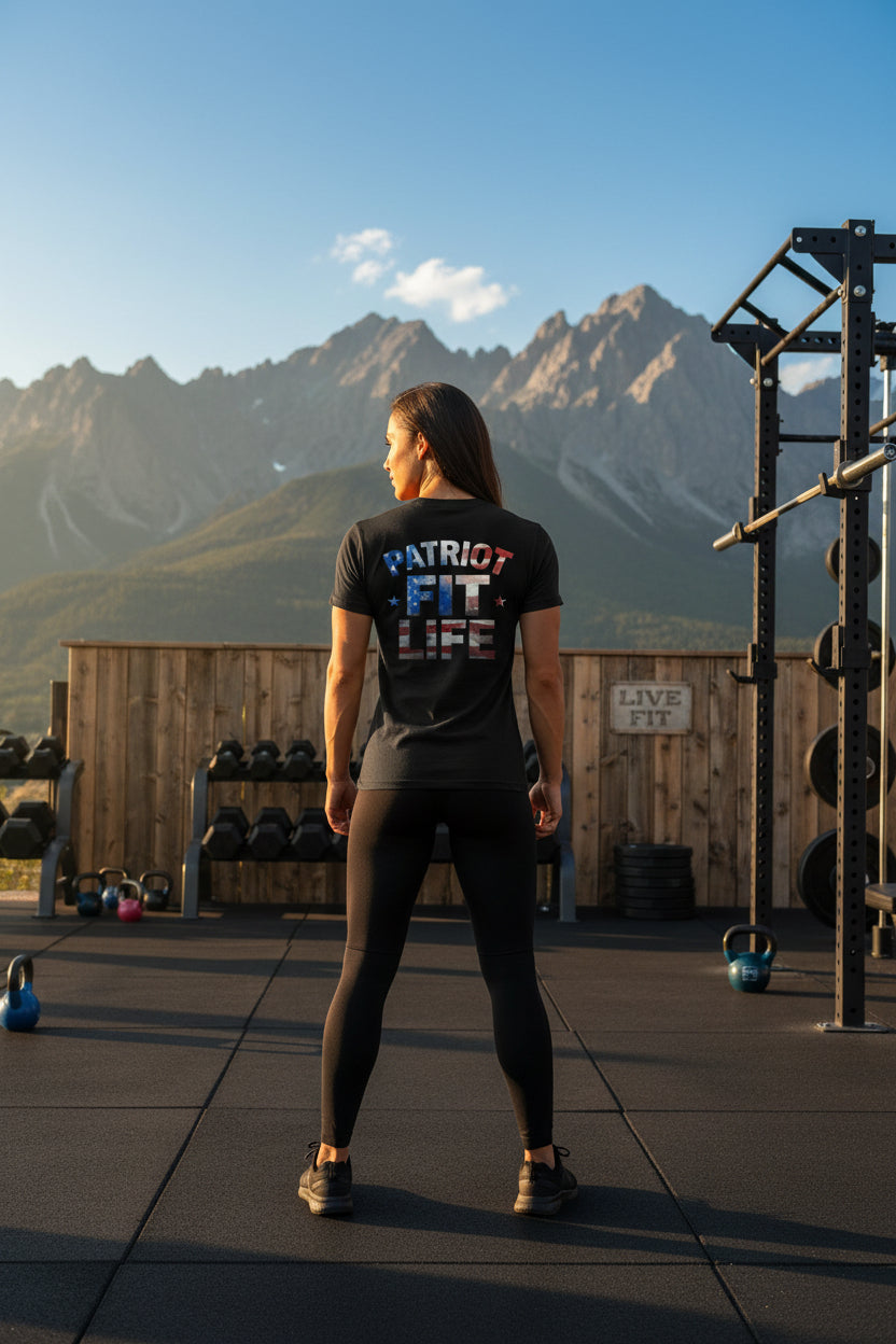 Patriot Fit Life - American Flag T-Shirt - Fitness