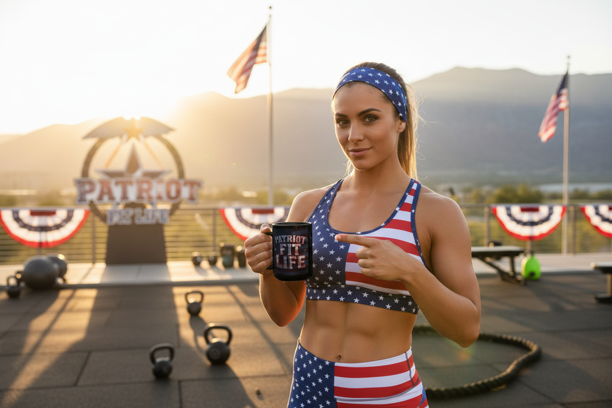 Patriot Fit Life Black Ceramic Mug - 11oz & 15oz