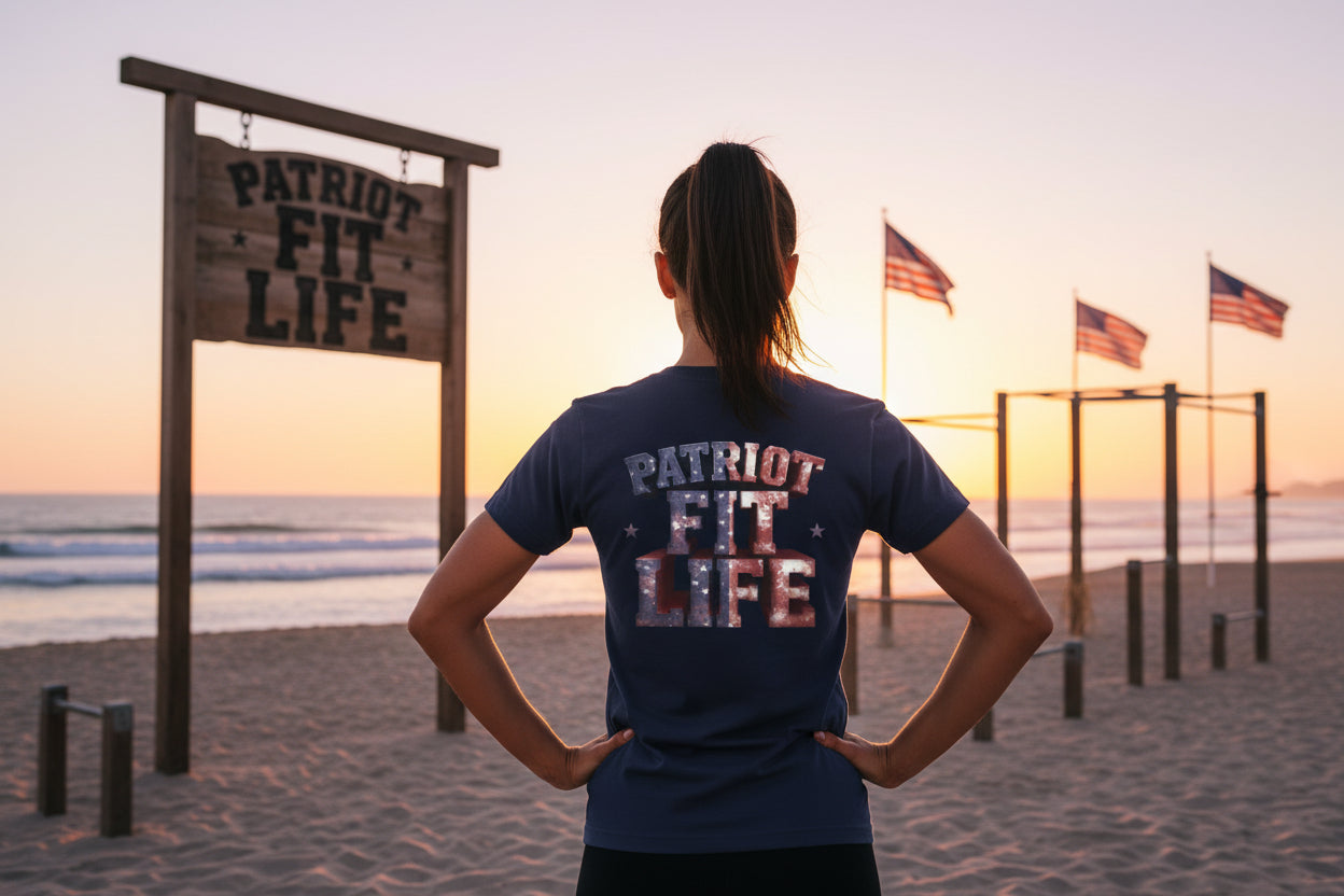 Patriot Fit Life T-Shirt | American Flag Fitness Tee